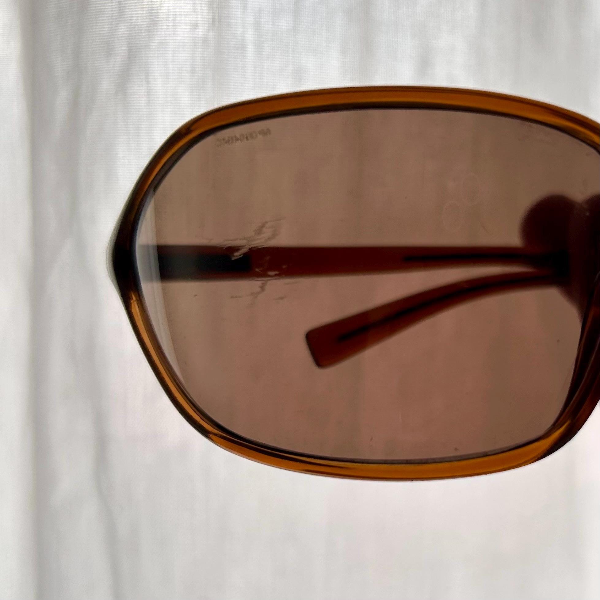 Prada SS 2004 Brown Wraparound Futuristic Sunglasses - Etsy