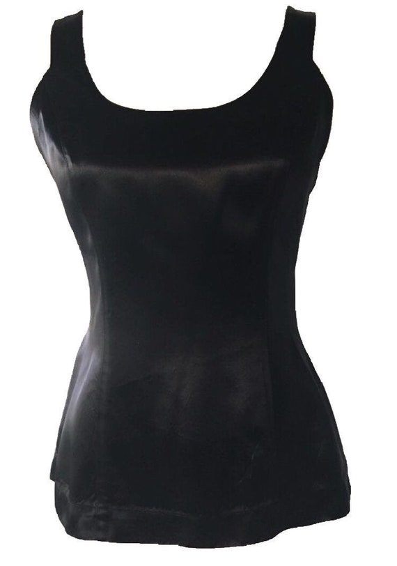 Thierry Mugler black peplum top