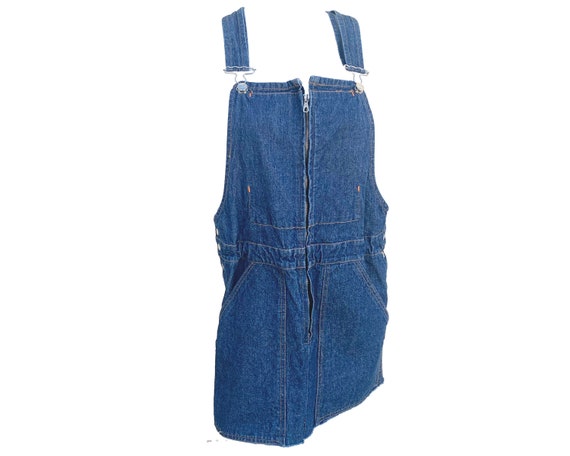 90s Walter van Beirendonck denim pinafore dress/ … - image 4