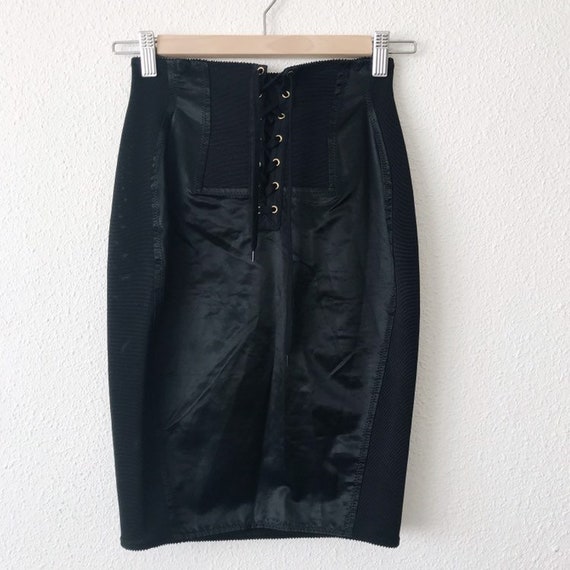1991 Gaultier Junior black corset skirt