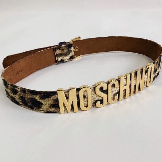 90s MOSCHINO animal print belt
