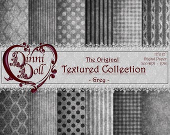 パープルのスクラップブッキングペーパー、デジタルペーパーバンドル