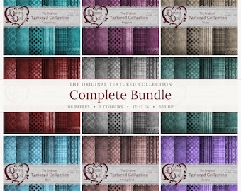 The Original Texture Collection Bundle 1 - Scrapbook Paper, Junk Journal (Digital Download)