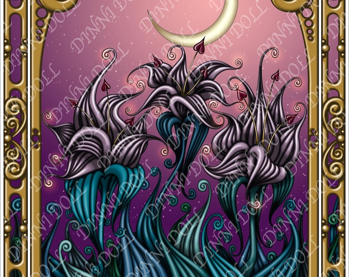 Oscar's Garden — A2 Satin Paper Art Print