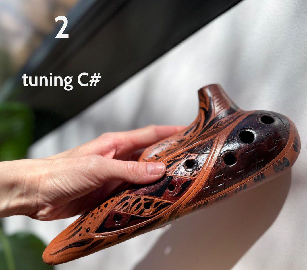 The Okarina / Ceramic Clay Musical Instruments / Ocarina / Natural