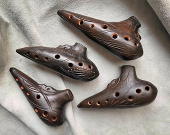 The Okarina / Ceramic Clay Musical Instruments / Ocarina / Natural