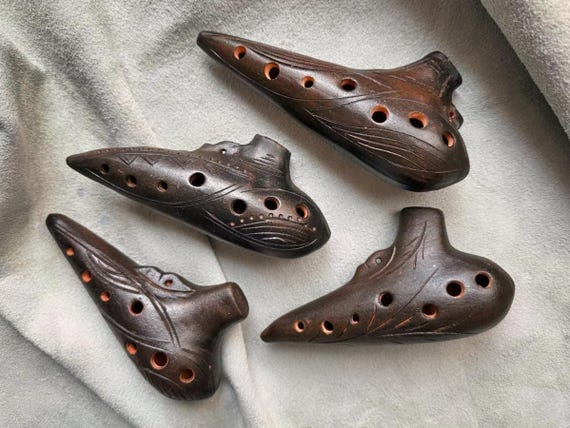The Okarina / Ceramic Clay Musical Instruments / Ocarina / Natural