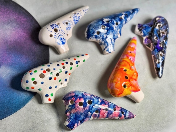The Okarina / Ceramic Clay Musical Instruments / Ocarina / Natural