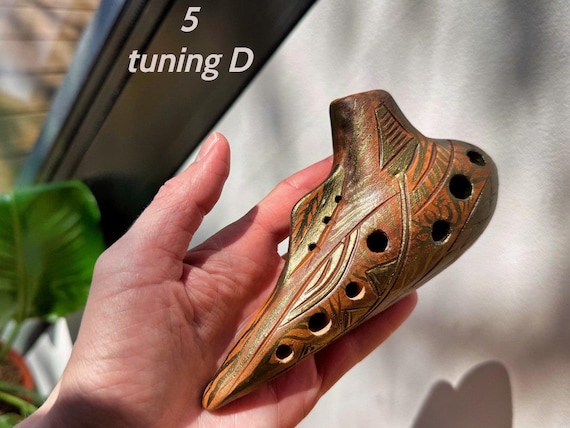 The Okarina / Ceramic Clay Musical Instruments / Ocarina / Natural