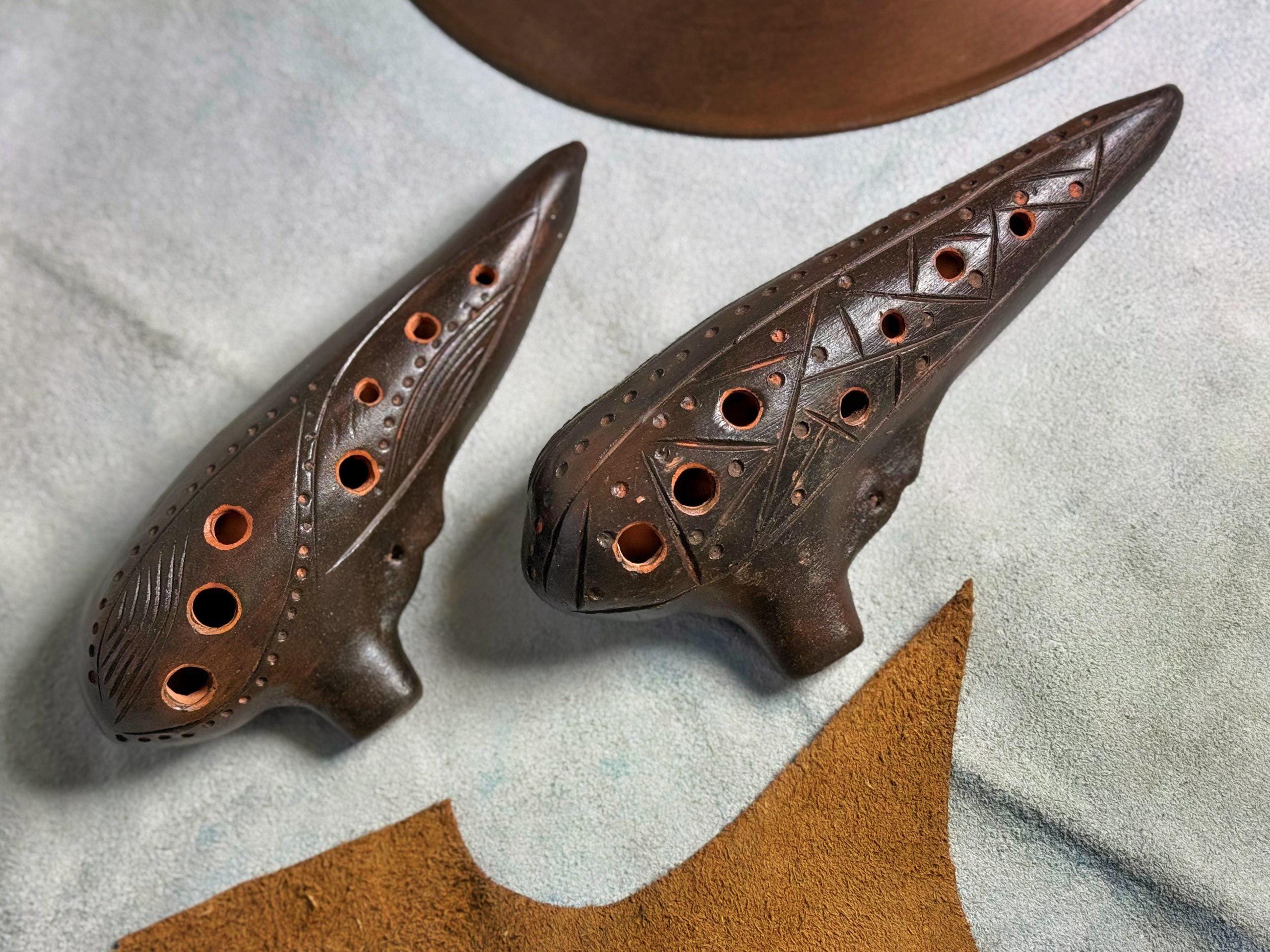 The Okarina / Ceramic Clay Musical Instruments / Ocarina / Natural