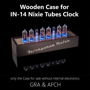 Kleine Holzhülle für IN-14 Shield/NCT3xx Nixie Tubes Uhren für Freund, Mann, Vintage, Glowing Clock, Geschenk, Steampunk