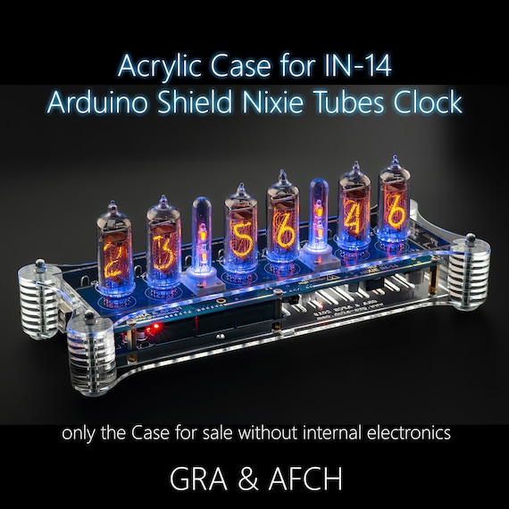 Acrylic Case for IN-18 Arduino Shield Nixie Tubes Clocks 
