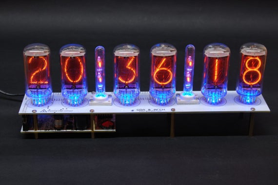 Nixie Tube Clock Z566M\ZM1042 for 6 or 8 Tubes With Columns
