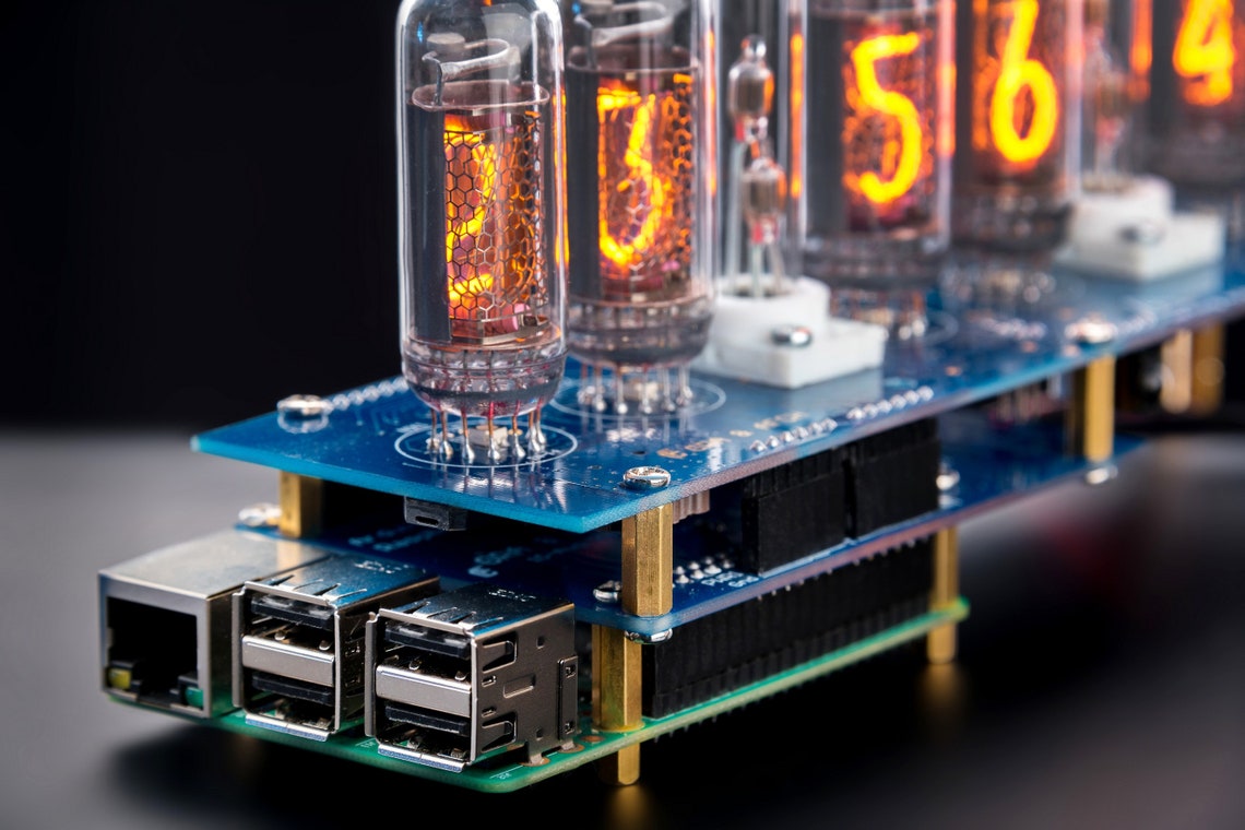 Nixie Tube Clock IN14 Raspberry Pi Hat and Shield for Etsy