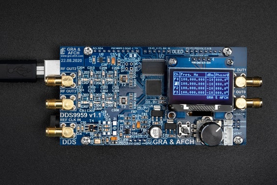 AD9959 評価ボードとソフトウェア（DDS Module AD9959 Development 