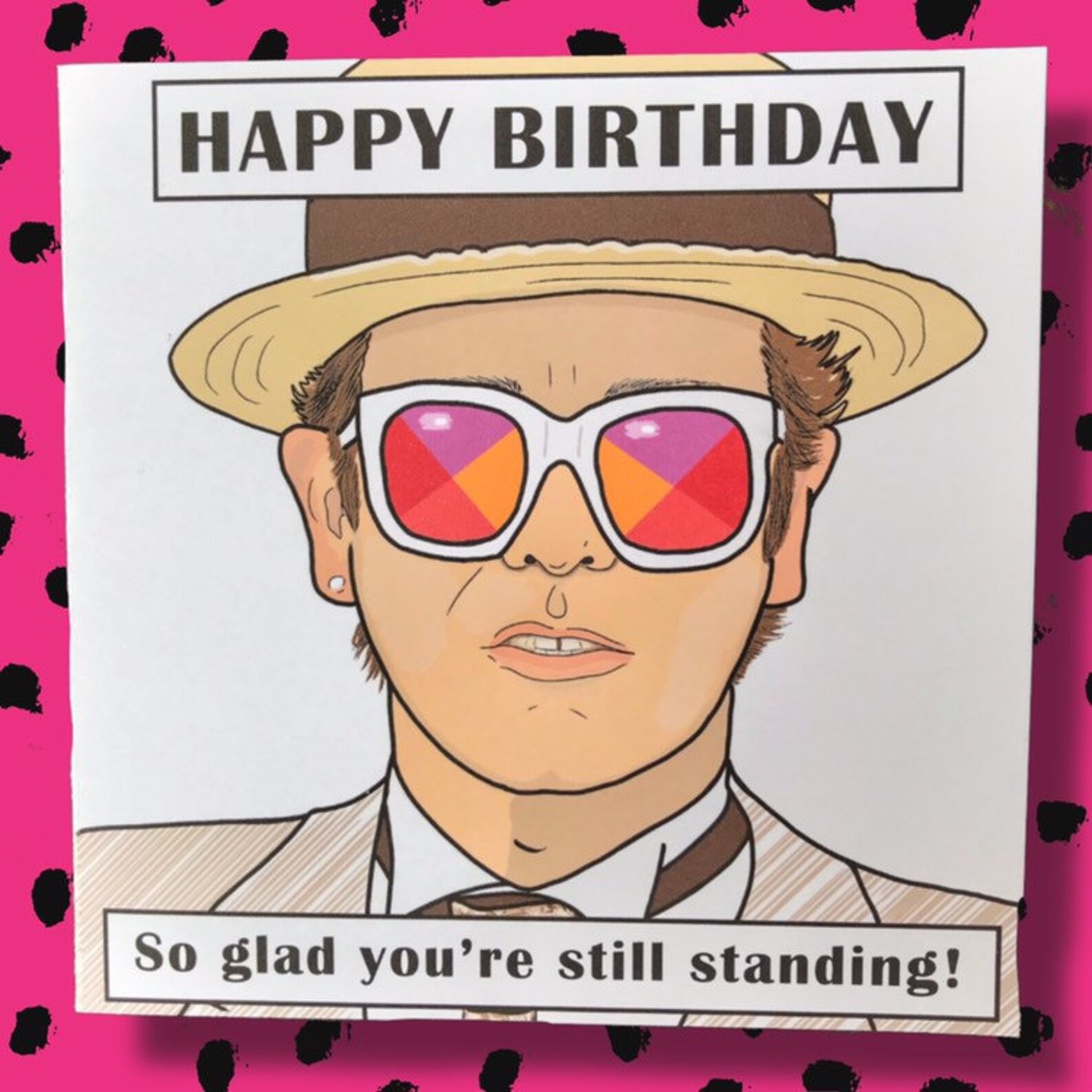 Birthday Card Elton John Still Standing 5.5 x 5.5 | Etsy