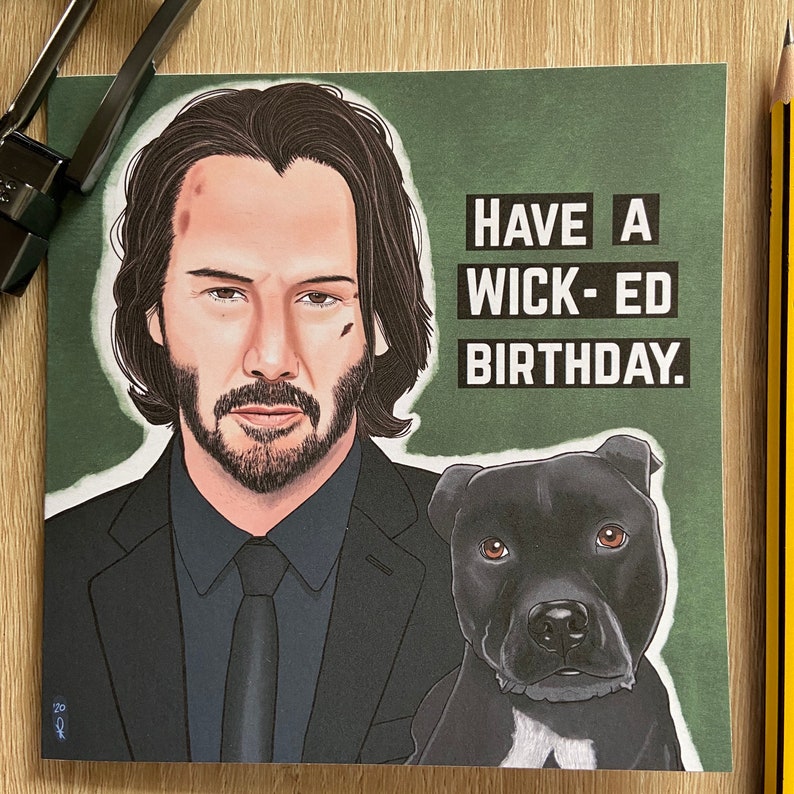 John Wick Illustrated et Handmade Greeting Card plusieurs Etsy