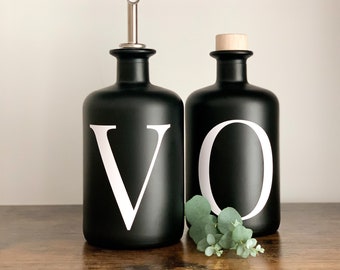 Waterproof Oil and Vinegar Bottle Labels | Kitchen Decal