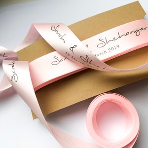 Nastro stampato 10 mm 15 mm 25 mm 48 mm 96 mm Logo stampato personalizzato Oro, Rame, Oro rosa, Argento