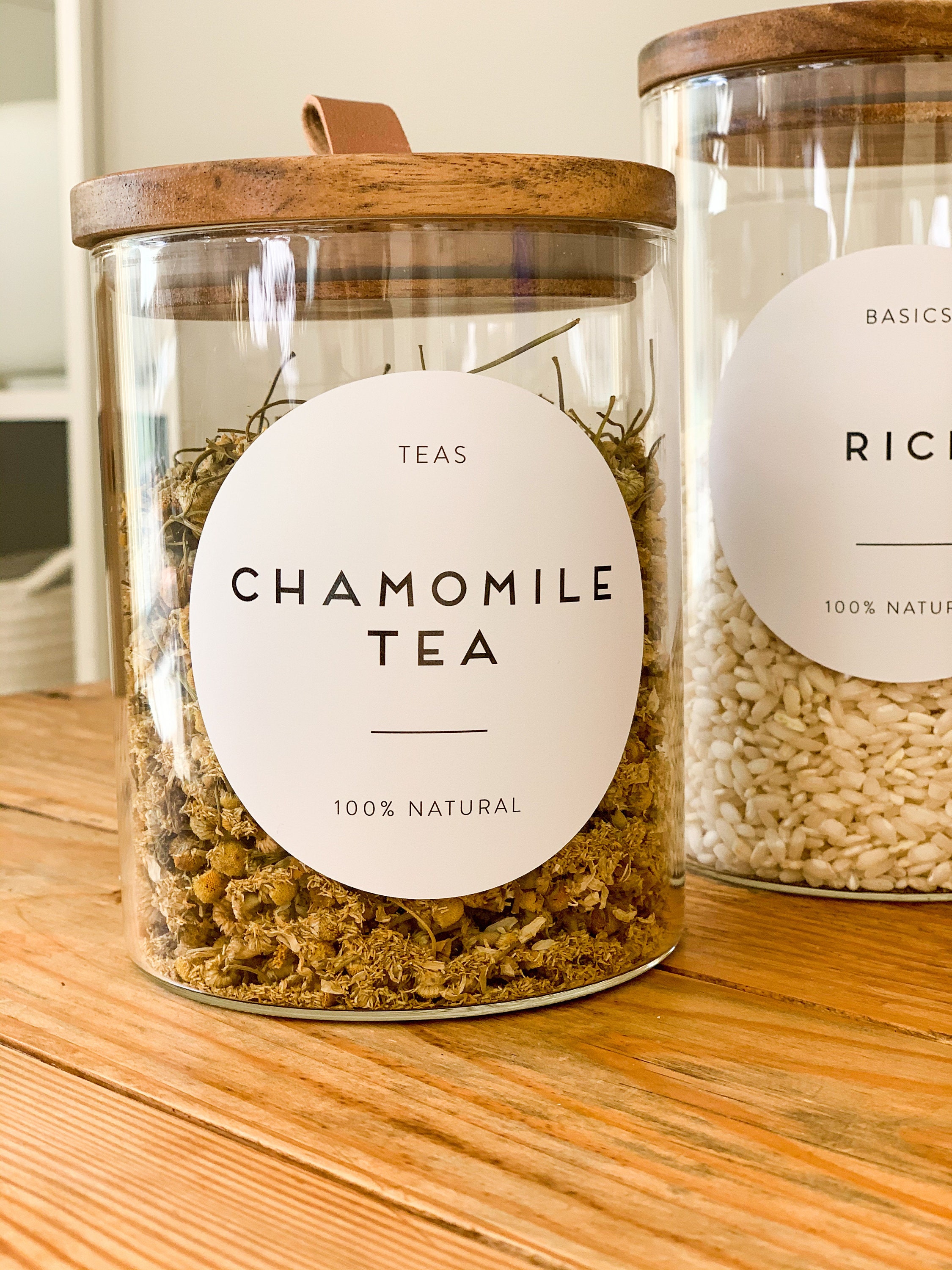 Round Pantry Labels Basic Gluten Free Herbs Spices Teas Etsy