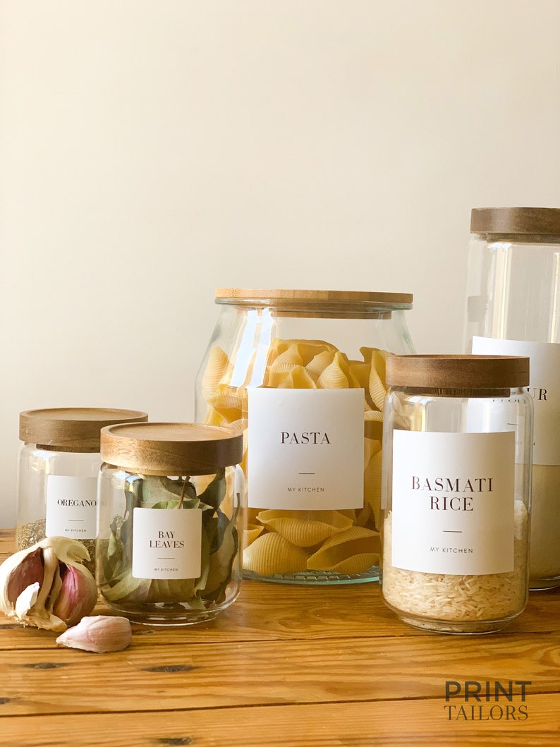 Pantry Labels Basic Gluten Free Herbs Spices Teas Nuts Etsy UK