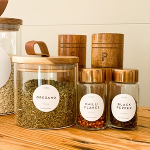 Round Pantry Labels Basic Gluten Free Herbs Spices Teas - Etsy