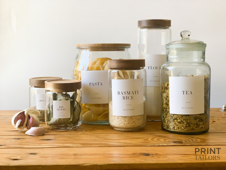 Pantry Labels Basic Gluten Free Herbs Spices Teas Nuts Etsy UK