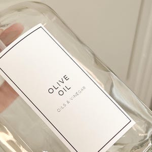 Pantry Collection Personalised Water Resistant Organisation Labels For Kitchen Storage Jars, Bottles or Containers
