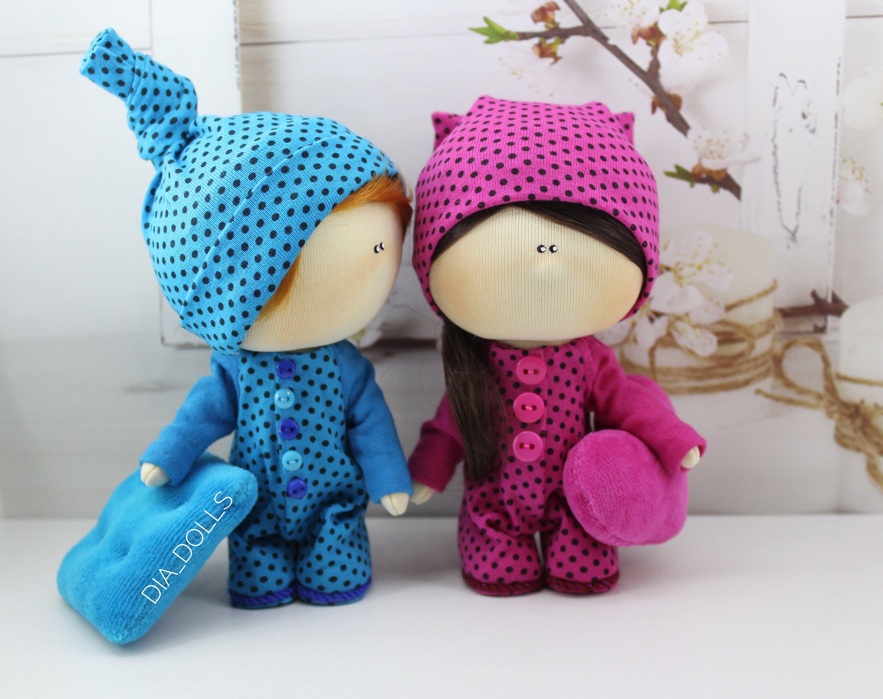 two cute twins dolls