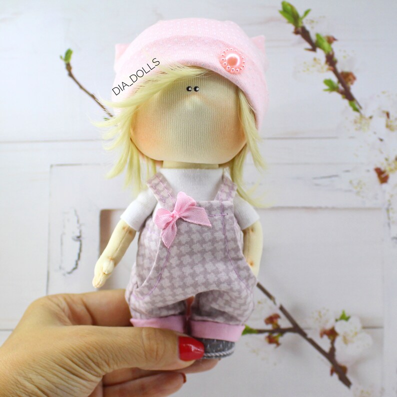 Tilda doll rag textile doll decorative miniature handmade | Etsy