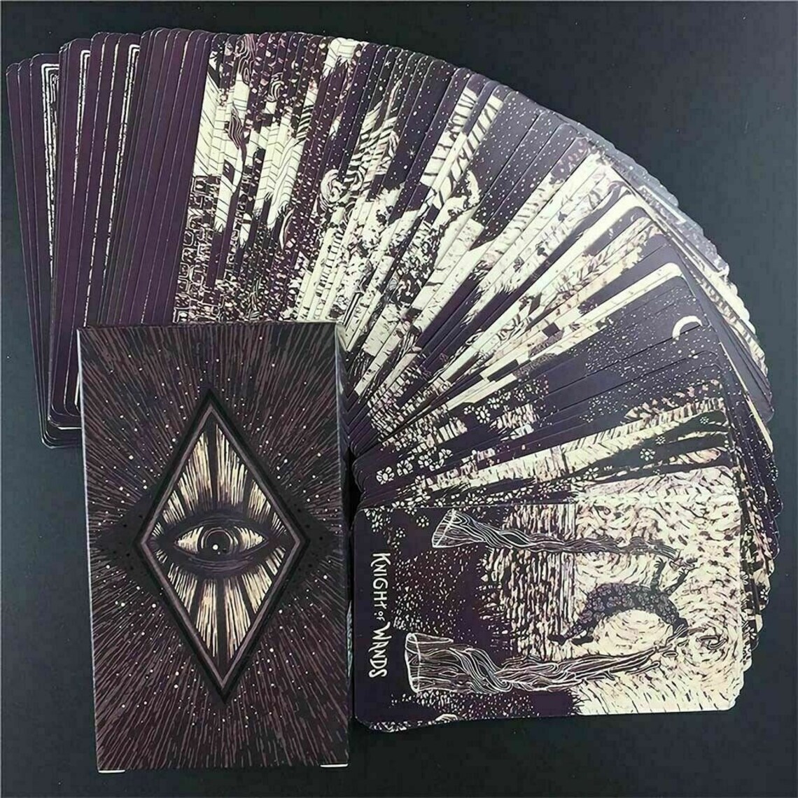 78pcs Tarot Cards Deck Destiny Divination Durable Light Desk Etsy