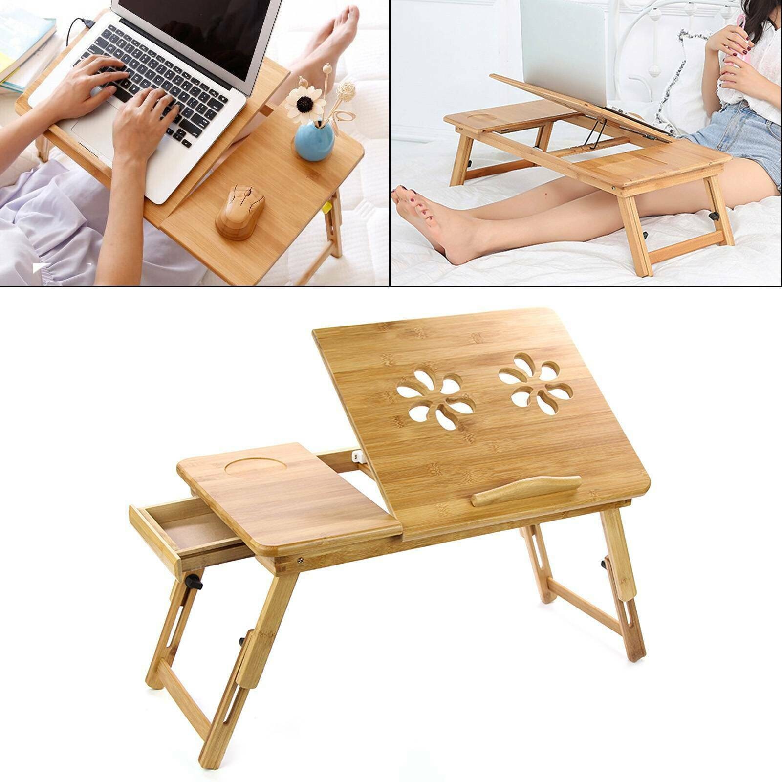 Bamboo Portable Folding Legs Laptop Notebook Table Bed Sofa Etsy