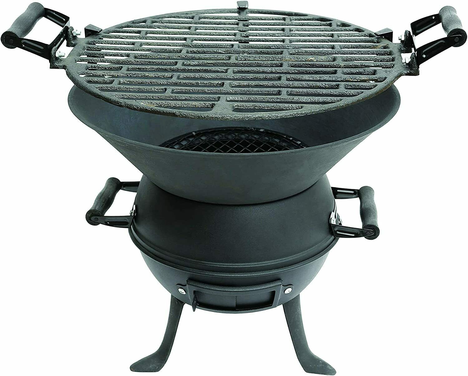 Cast Iron Barbecue BBQ Grill Fire Pit Outdoor Garden Picnic Etsy