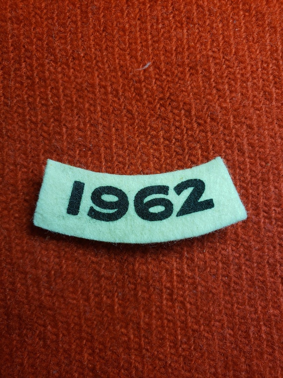 Badge Patch Shield "1962"