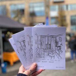 Innen Architektur Poesie Illustration | Queer LGBT Transgender Kunstdruck | Line Art Illustration | Perfektes romantisches Geschenk | Kunstdruck