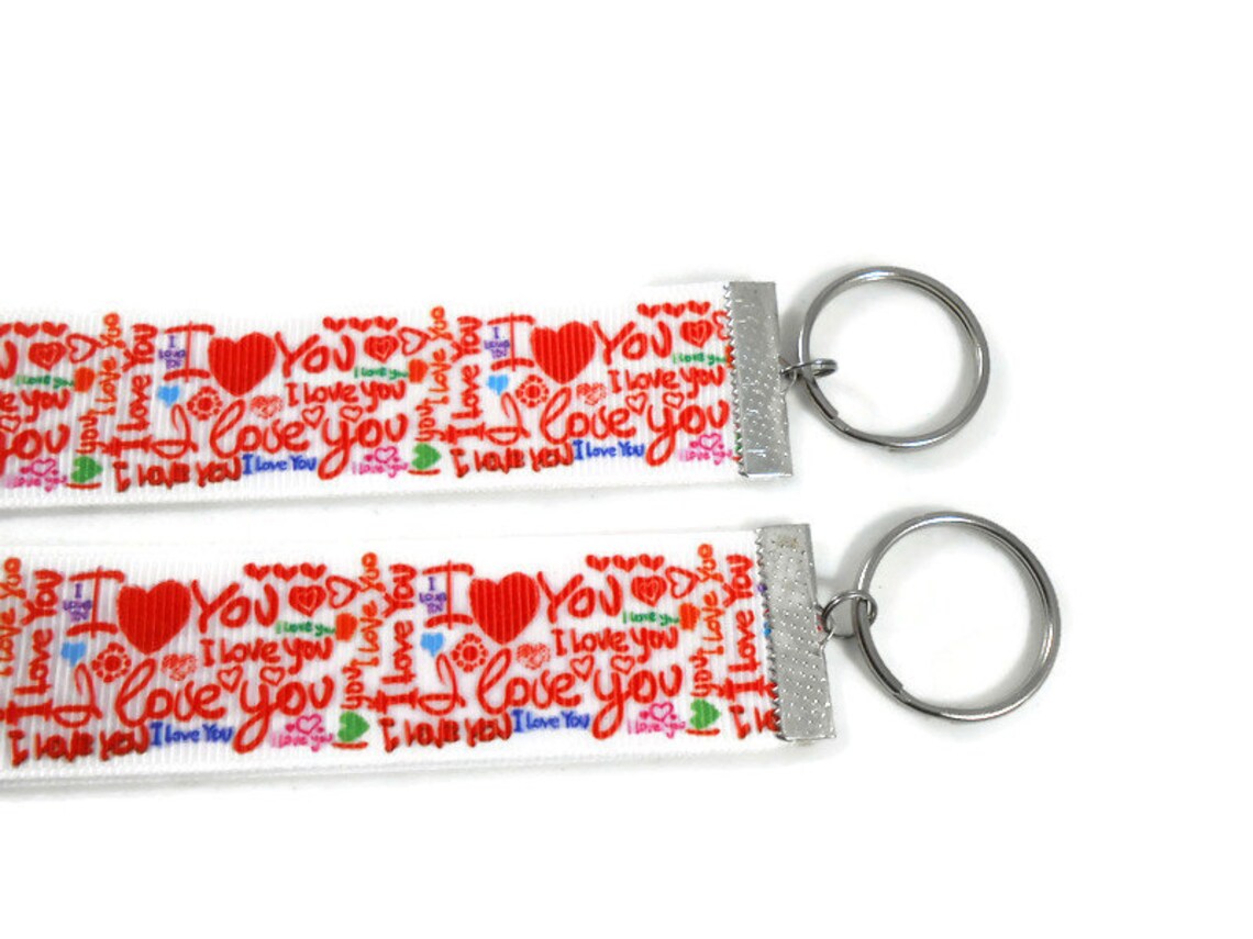 I Love You Keychain Valentine's keyring Lovers Gift Etsy