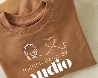 Ruined Daily by Audio SVG AudioBook Listener PNG BookTok Digital Cut File for Cricut Spicy Romance Design Spicy Audio Design