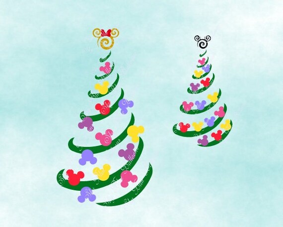 Download Mickey Christmas Tree SVG Swirl Mickey Svg Mickey SVG File ...