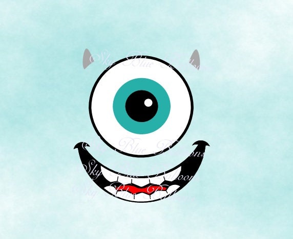 Monster Svg Mike Wazowski Svg Halloween Svg Halloween | Etsy