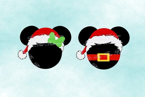 Download Mickey Christmas SVG Disney Christmas SVG Mickey Santa Hat ...