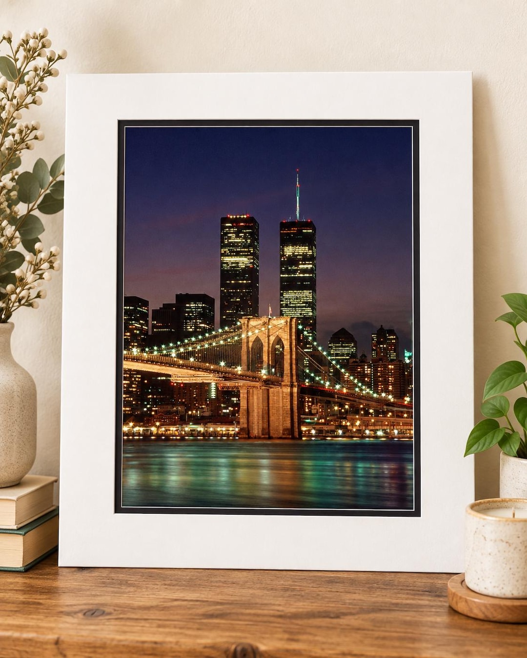 Twin Towers and Brooklyn Bridge - Etsy