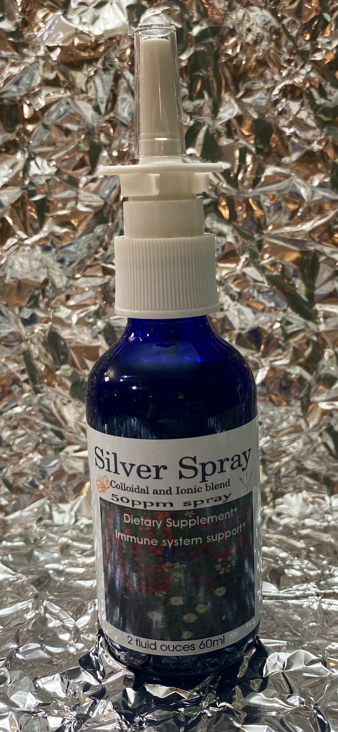 Colloidal Silver Upright Spray 50 Ppm 2oz Size Etsy