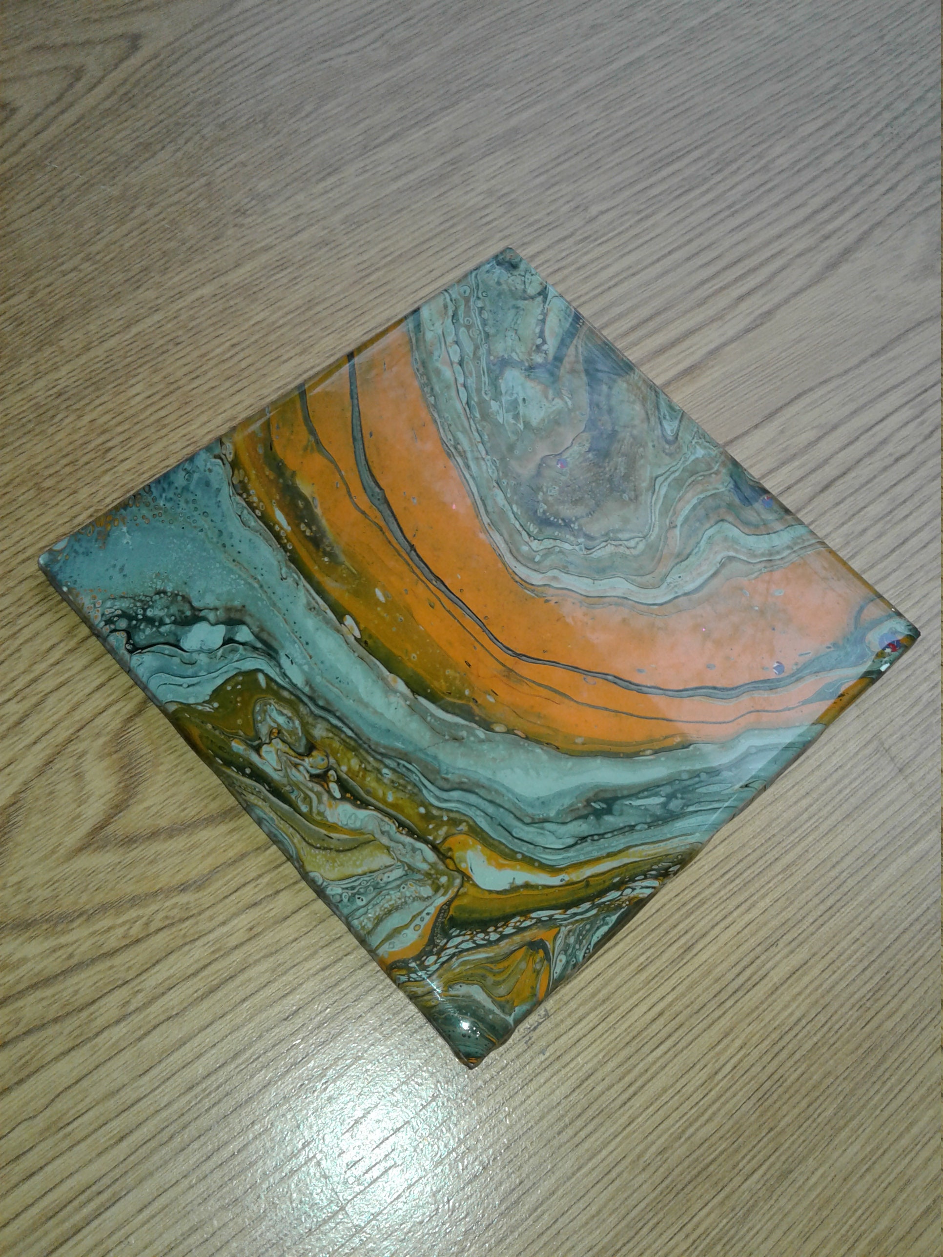 Ceramic Tile / Acrylic Painting 6x 6 Etsy