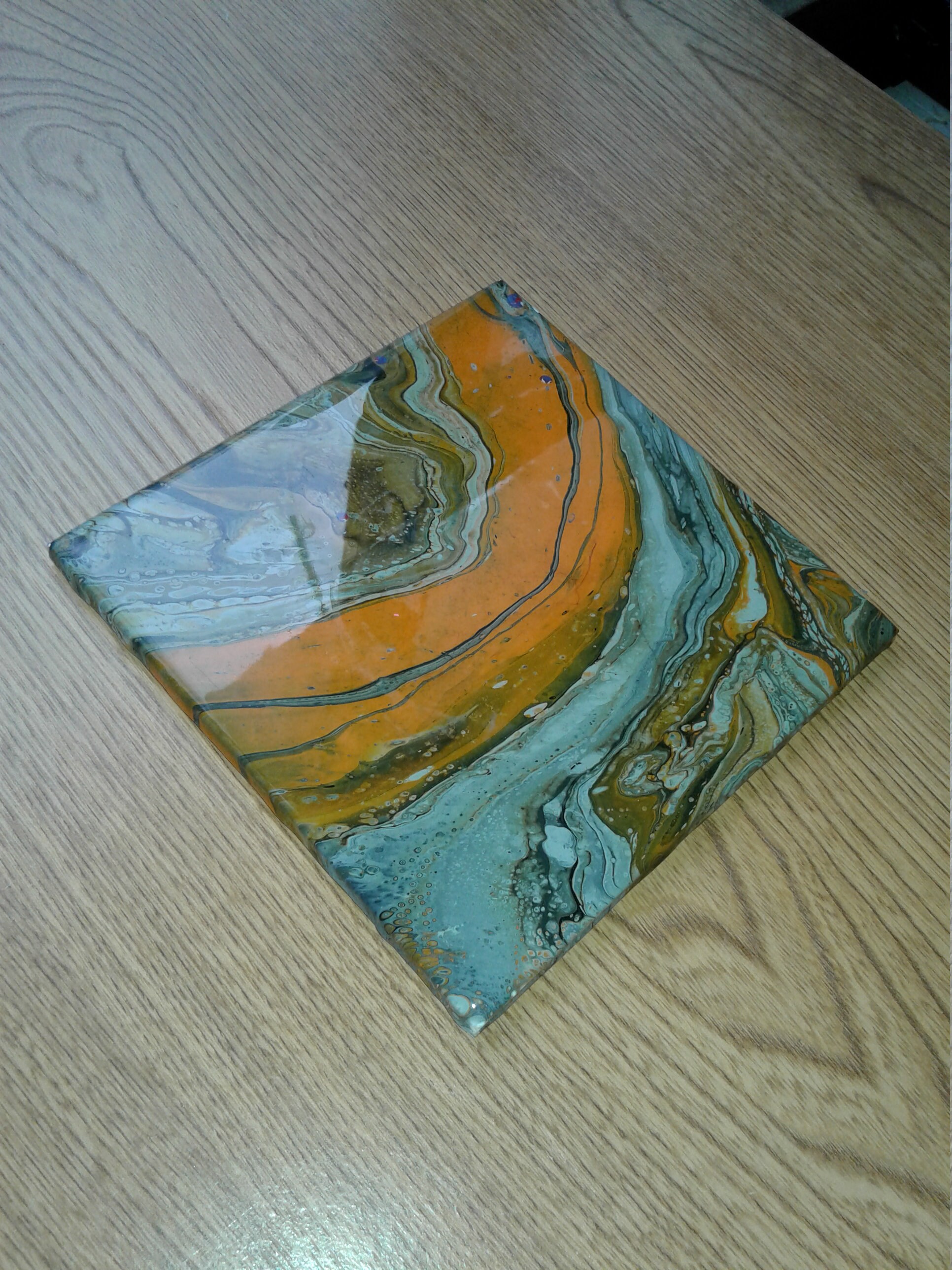 Ceramic Tile / Acrylic Painting 6x 6 Etsy