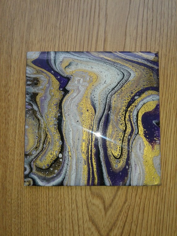acrylic paint on ceramic