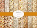 Autumn Leaves Pattern Paper Pack, Fall Leaves Pattern, Shabby Autumn Papers, Fall Collage Sheet, Background Paper, Digital Download product logo
