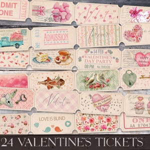 Vintage Valentine Cards, Printable Postcards, Vintage Ephemera