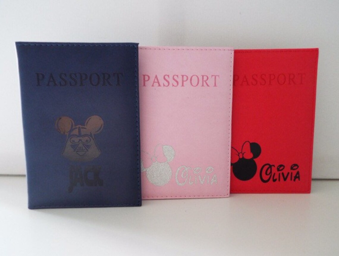 Disney passport holders Etsy