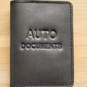 Porta-carteira de motorista de couro personalizado - Carteira de cartão personalizada com logotipo do carro, capa para documentos do motorista, capa para carteira de motorista
