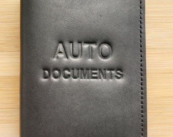 Personalized Leather Driver’s License Holder - Custom Card Wallet with Car Logo, Cover for drivers documents , Cover for driver&#39;s license